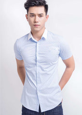 Áo sơ mi nam ngắn tay Biluxury 3SMCH10021 (xanh sáng)