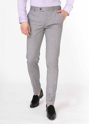 Quần âu nam Biluxury 3QAUB07015 (ghi)
