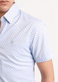 Áo sơ mi cộc tay họa tiết