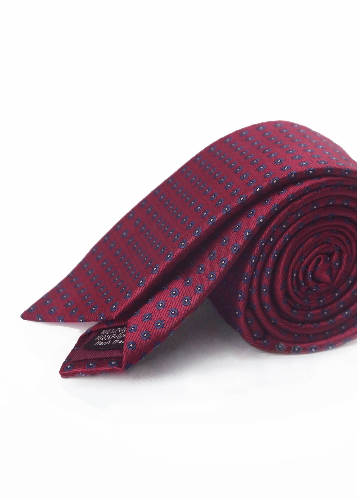 Carvat đỏ mận họa tiết hoa