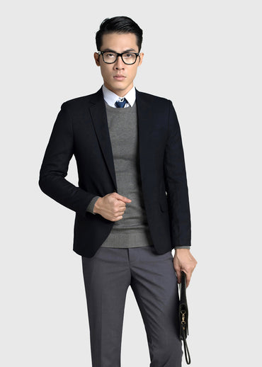 Vest đen basic